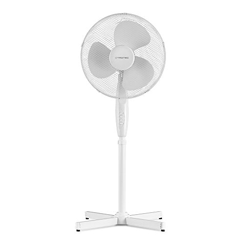 TROTEC Standventilator TVE 16 – 50 Watt, oszillierend 90°, 3 Stufen, Ø 40 cm, höhenverstellbar 50 W