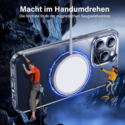 UniqueMe für iPhone 15 Pro Max Hülle, 5-in-1-Set Handyhülle für iPhone 15 Pro Max Case Rundumschutz