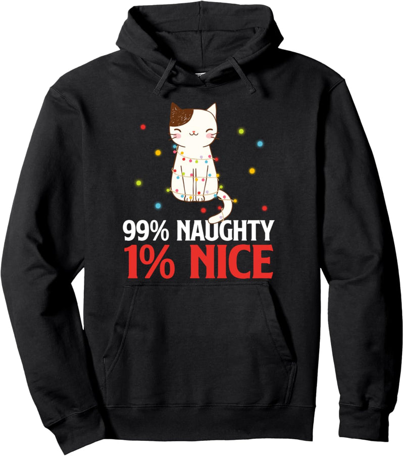 99% ungezogen 1% nett lustige Katze und Kätzchen Pullover Hoodie