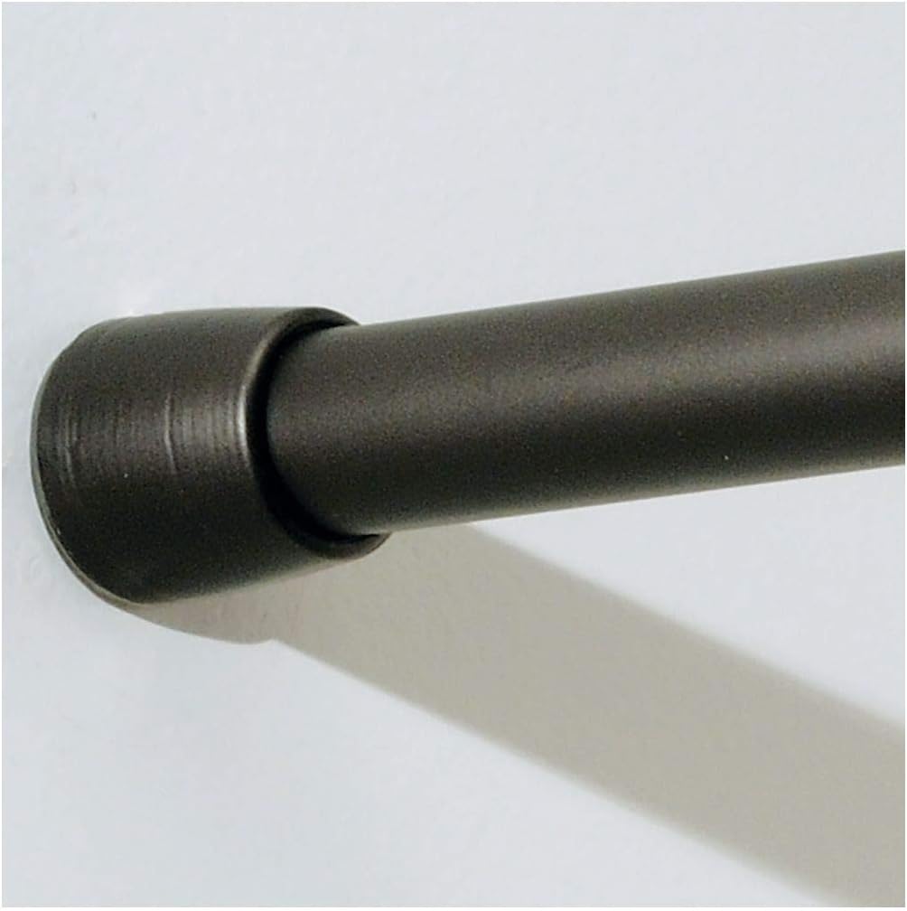 iDesign 78571 Duschvorhangstange (109-191 cm), mittellange Teleskopstange aus Metall, ausziehbare Du