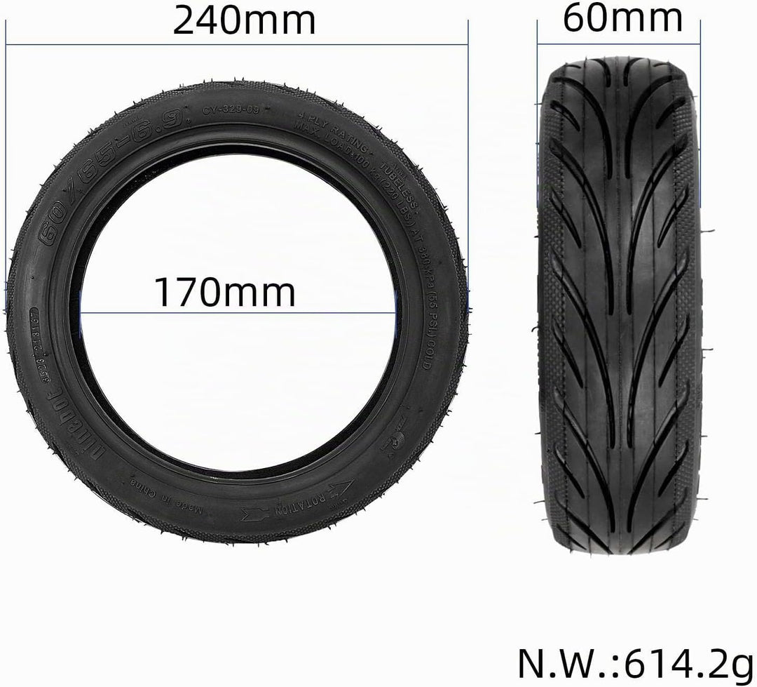 VOLOHAS 60/65-6,9 schlauchloser Reifen 10 Zoll Tubeless Reifen für Ninebot Max G2/G2D/G2 E/G65 Elekt