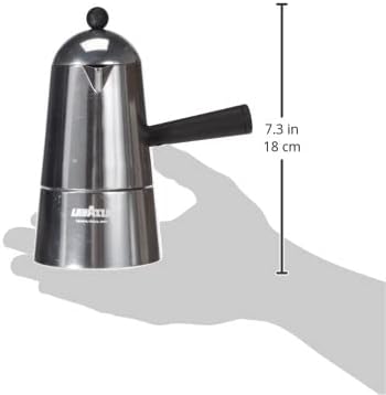 Lavazza Carmencita Espressokocher aus Aluminium, 1/2/3/6 Tassen (3 Tassen) 3 Tazze, 3 Tazze