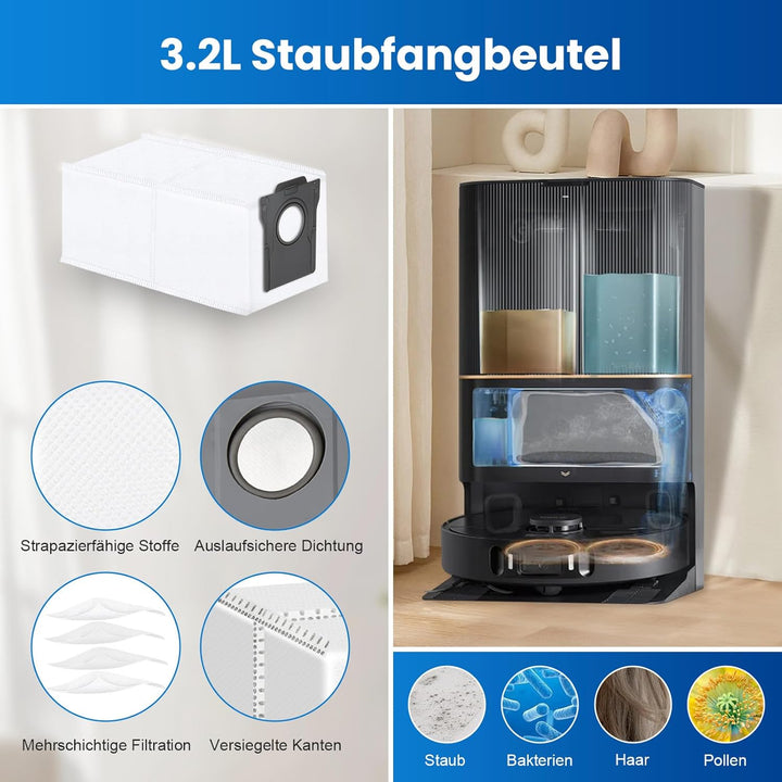 18 Stück Zubehörset für Dreame L10s Pro Ultra Heat / L10s Ultra Gen 2 / X30 Ultral/Mova E30 Ultra Sa
