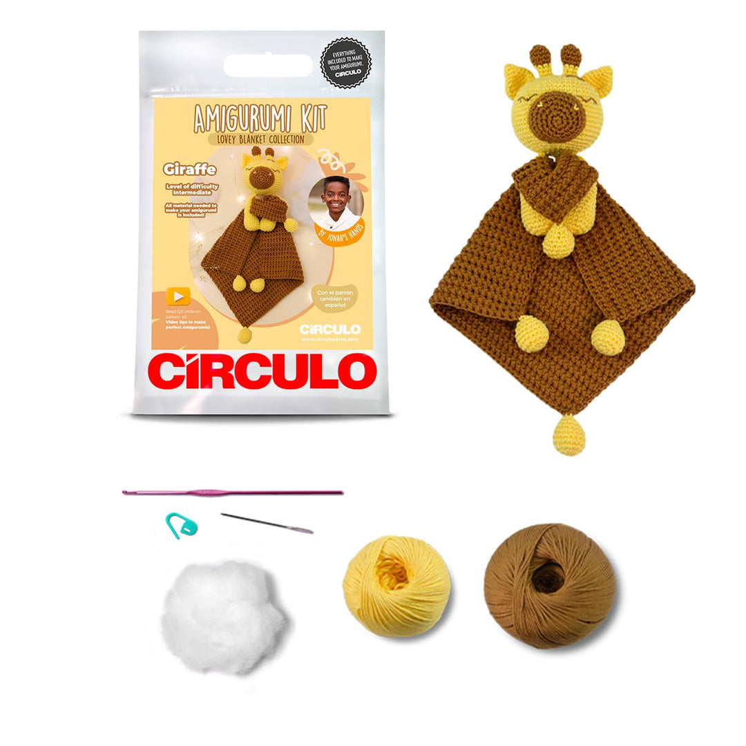 CÍRCULO Circulo Amigurumi Häkelset - Lovey Blanket - Alles inklusive, einfache Anleitung - Häkelset