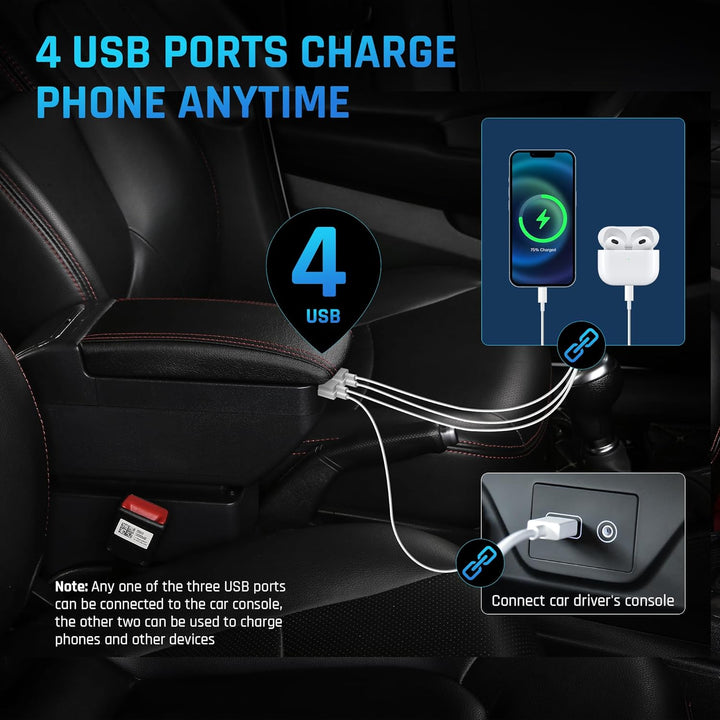 Doppelschicht Armlehne Box Für Mitsubishi Mirage Attraction Space Star 2014-2023 Mittelkonsole Aufbe