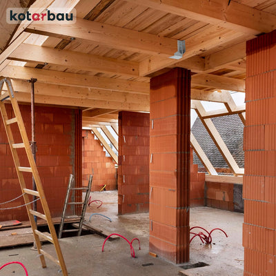 KOTARBAU® 10er Set Balkenschuh Typ A 140 mm Holzbalkenverbinder Balkenverbinder Verbinder für Baukon