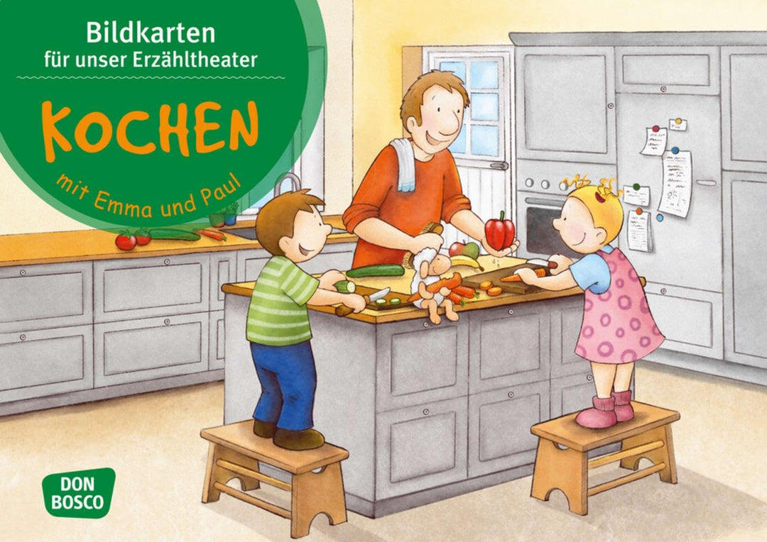 Kochen mit Emma und Paul. Kamishibai Bildkartenset.: Entdecken - Erzählen - Begreifen: Emma-und-Paul