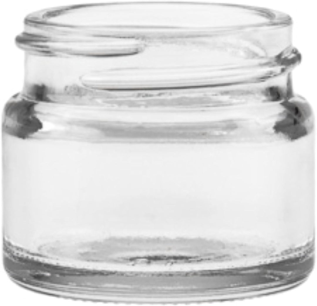 10 x Mini Glas-Tiegel 15ml, leere Cremetiegel Cremedosen aus Glas