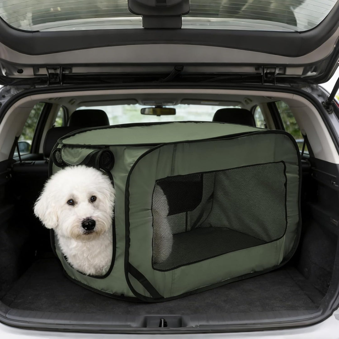 92 * 52 * 52 cm Hundetransportbox Faltbar Oxford-Gewebe Hundetasche Netzstoff transportbox Hund Atmu