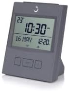 ALFAJR Azan Clock CS-13 Tischuhr, automatischer Athan Gebetsalarm, Grau