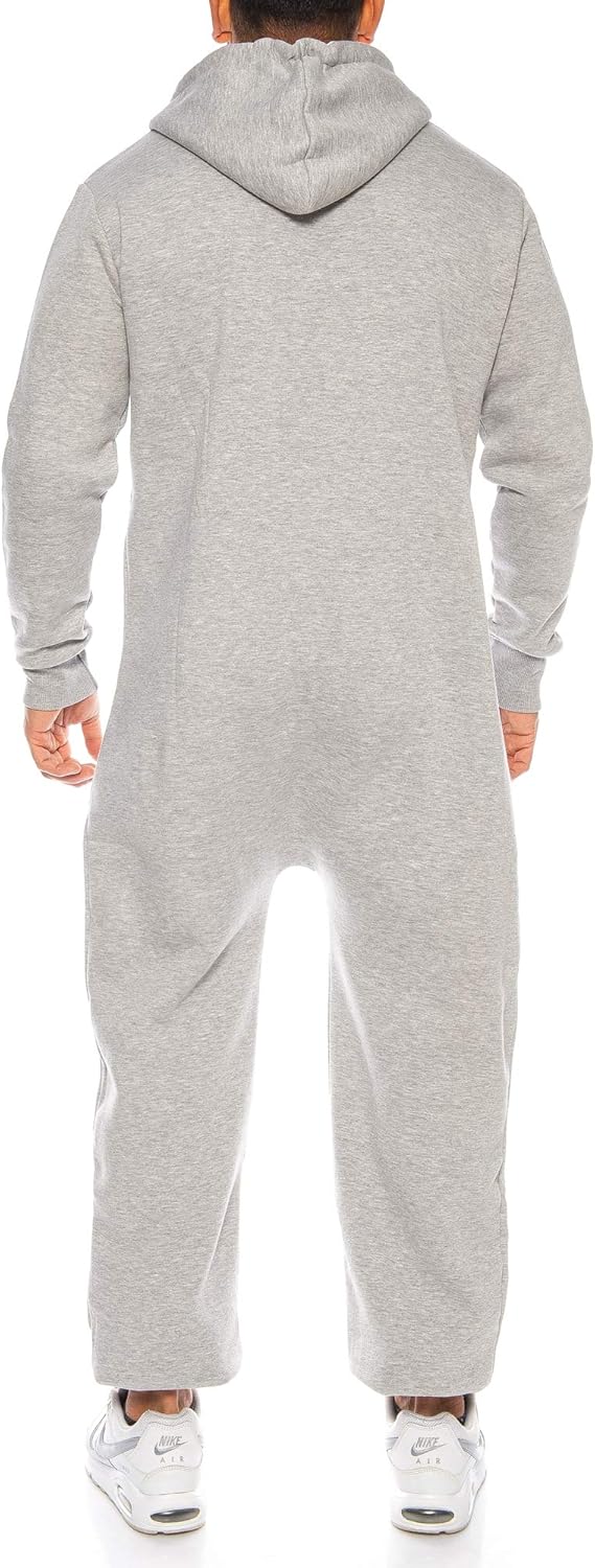 Raff & Taff Herren Jumpsuit Overall Trainingsanzug Fitnessbekleidung onesie Ganzkörperanzug Basic un