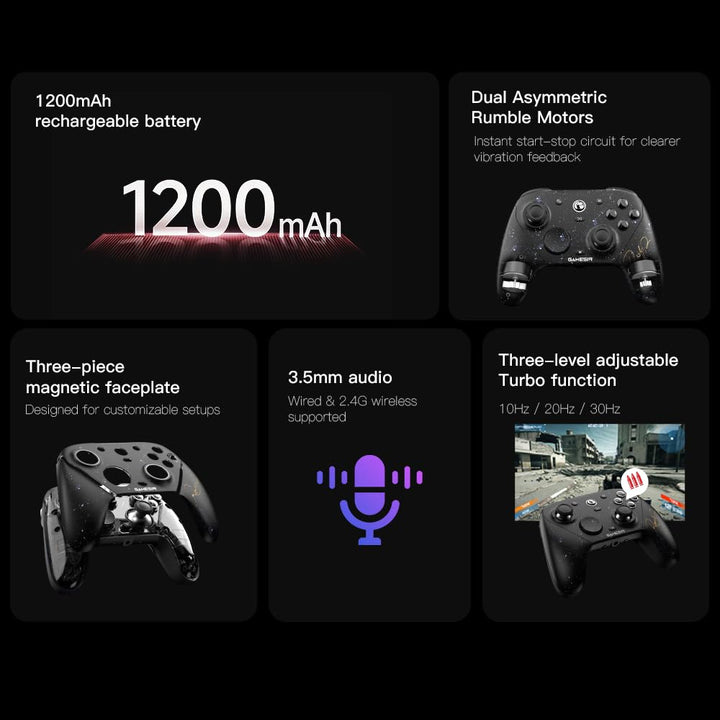 GameSir G7 Pro 8K PC Gaming Controller kabellos 8000Hz, TMR Sticks, Royal2