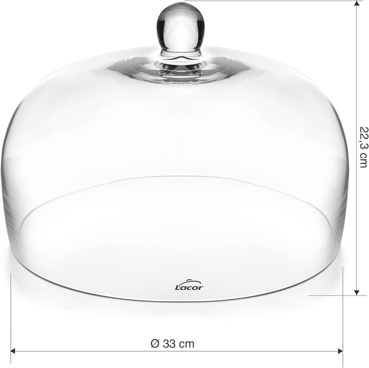 LACOR 61802 Abdeckung für Teller, schützt Lebensmittel, ideal zum Aufbewahren und Präsentieren von L
