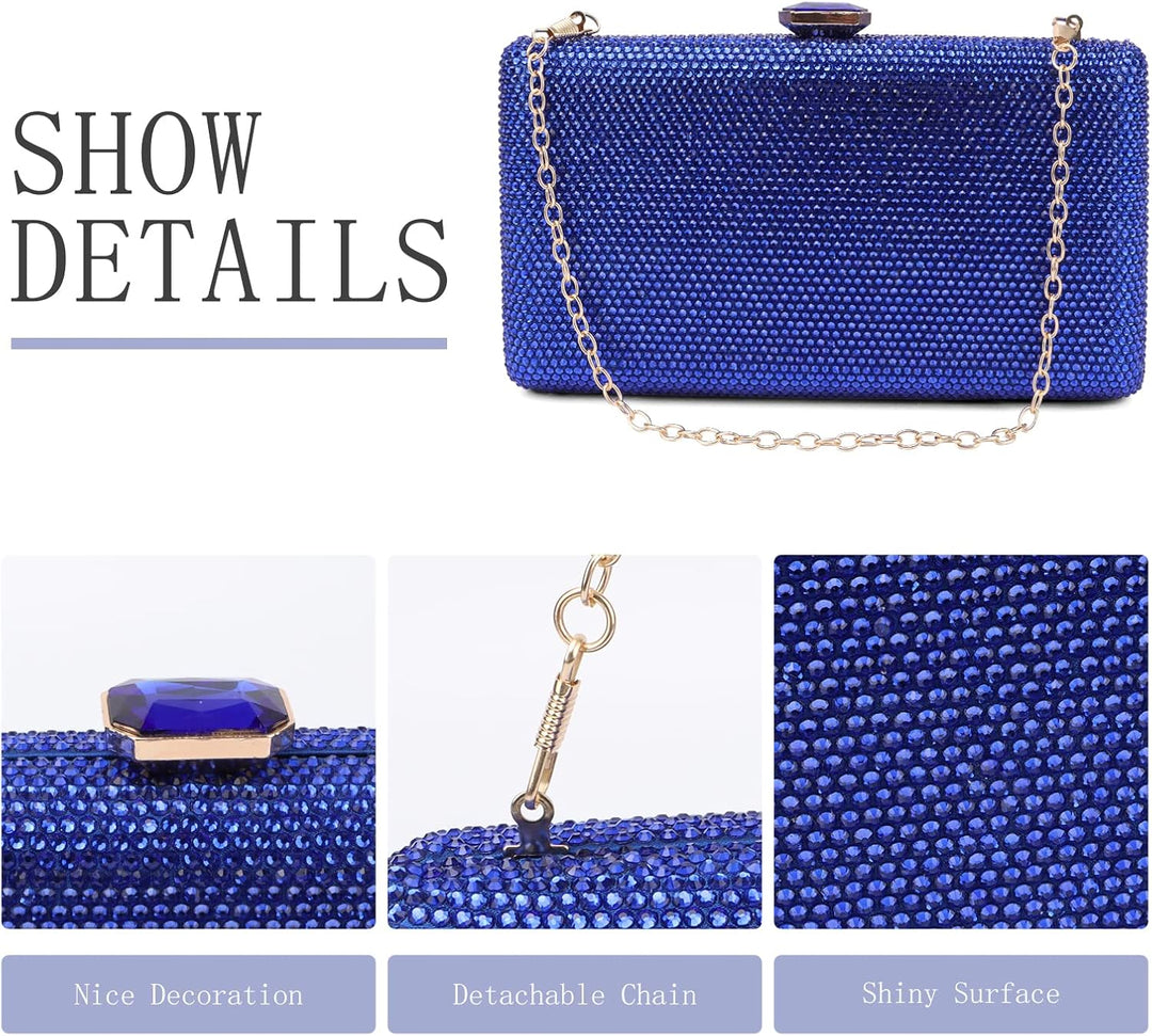 Frauen Kristall Abendtaschen Formelle Party Clutch Box Geldbörse Hochzeit Strass Handtaschen Braut G