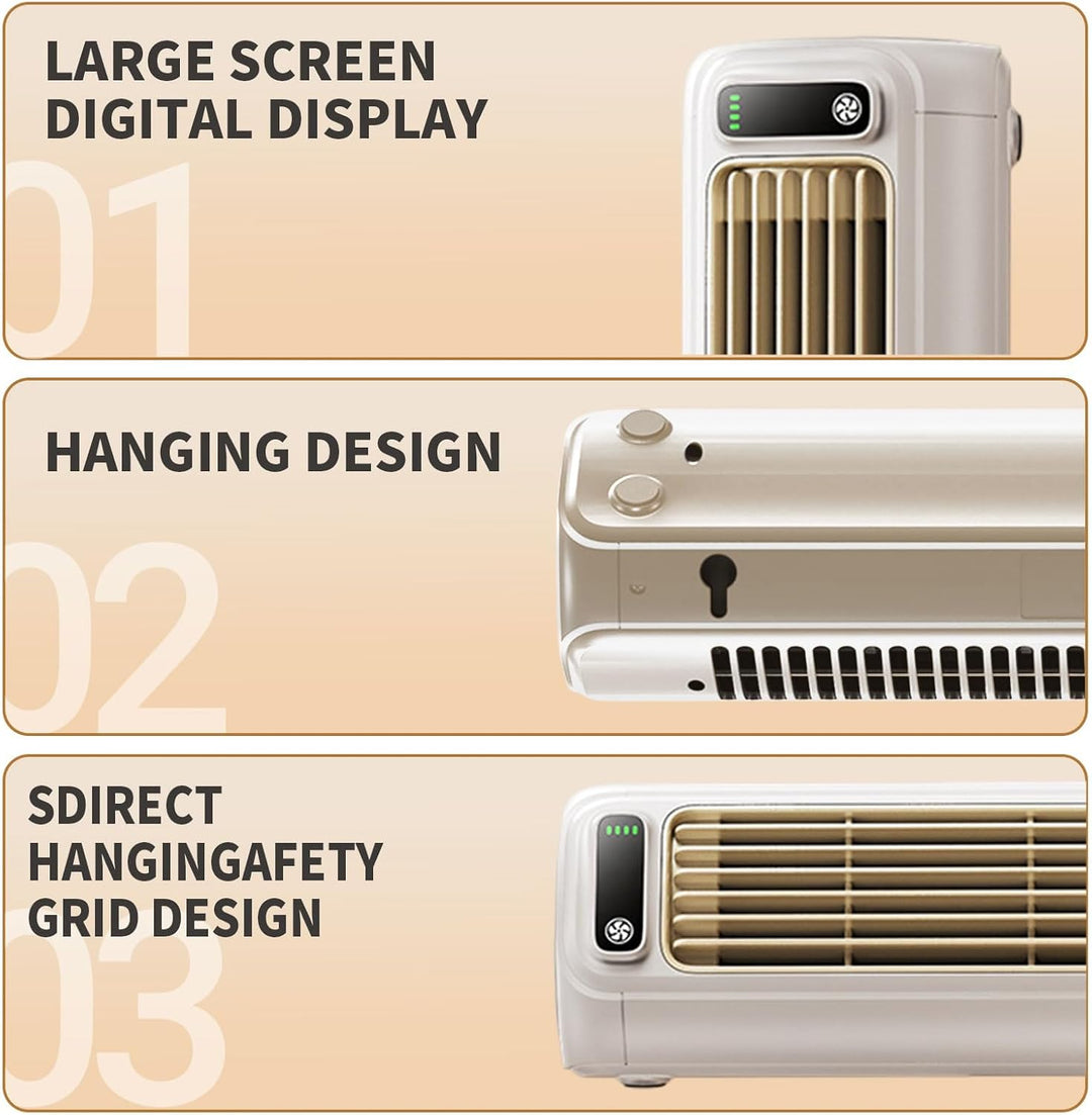 XLSBZ Outfany Cooling Ace,Tragbare Klimaanlage Tischventilator Leise USB Wiederaufladbare Mini Mobil