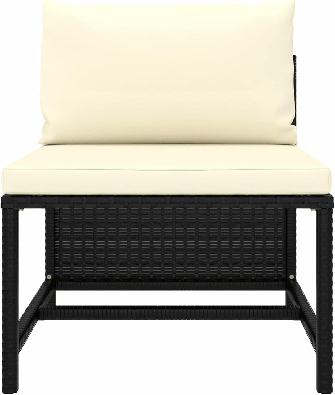 Festnight Balkonmöbel für Keiner Balkon Lounge Kein Rattan Gartensofa 3 Sitzer Sofa Outdoor Gartenlo