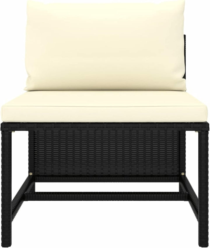 Festnight Balkonmöbel für Keiner Balkon Lounge Kein Rattan Gartensofa 3 Sitzer Sofa Outdoor Gartenlo