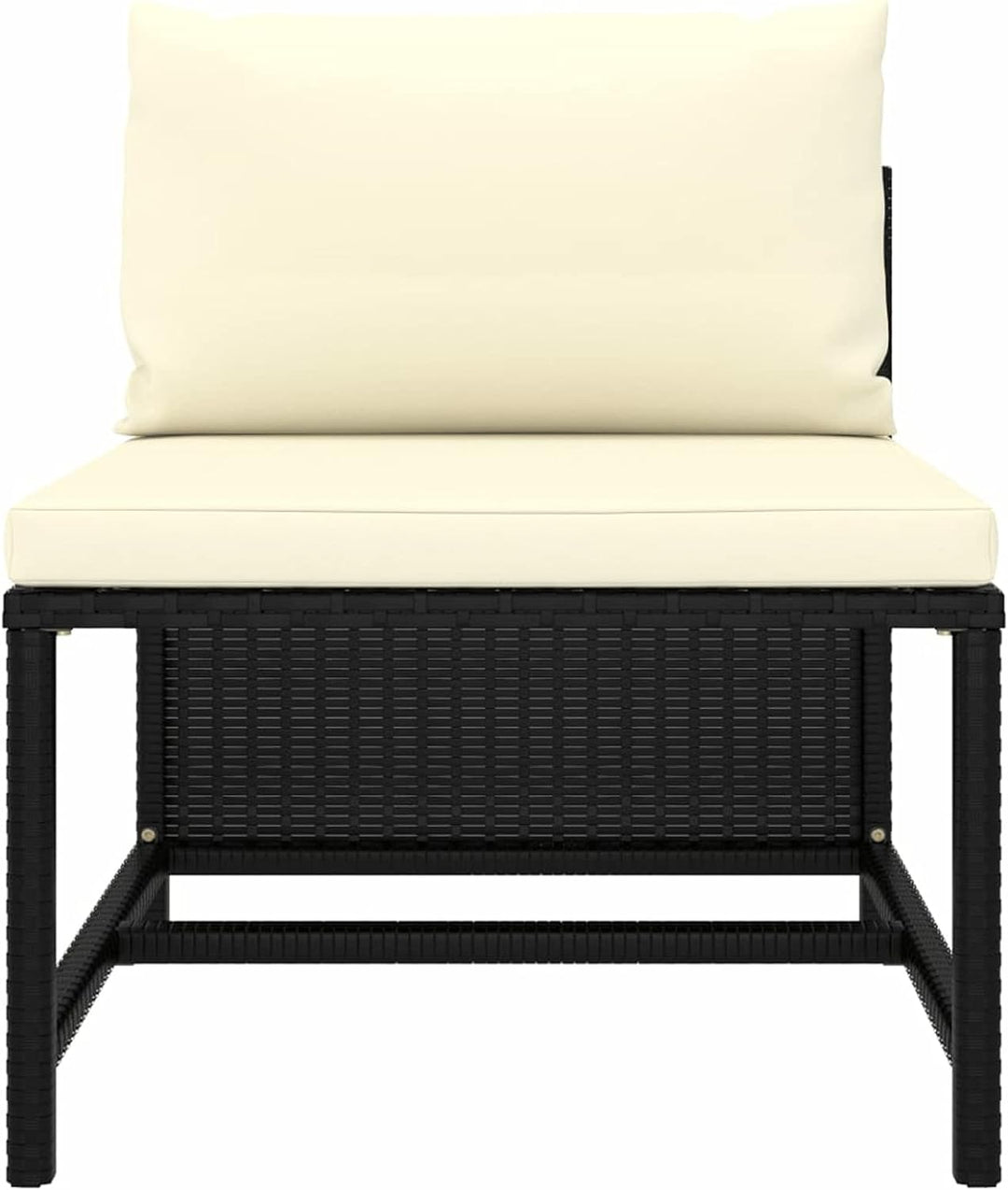 Festnight Balkonmöbel für Keiner Balkon Lounge Kein Rattan Gartensofa 3 Sitzer Sofa Outdoor Gartenlo