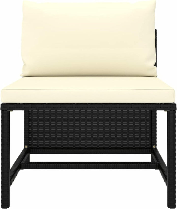 Festnight Balkonmöbel für Keiner Balkon Lounge Kein Rattan Gartensofa 3 Sitzer Sofa Outdoor Gartenlo