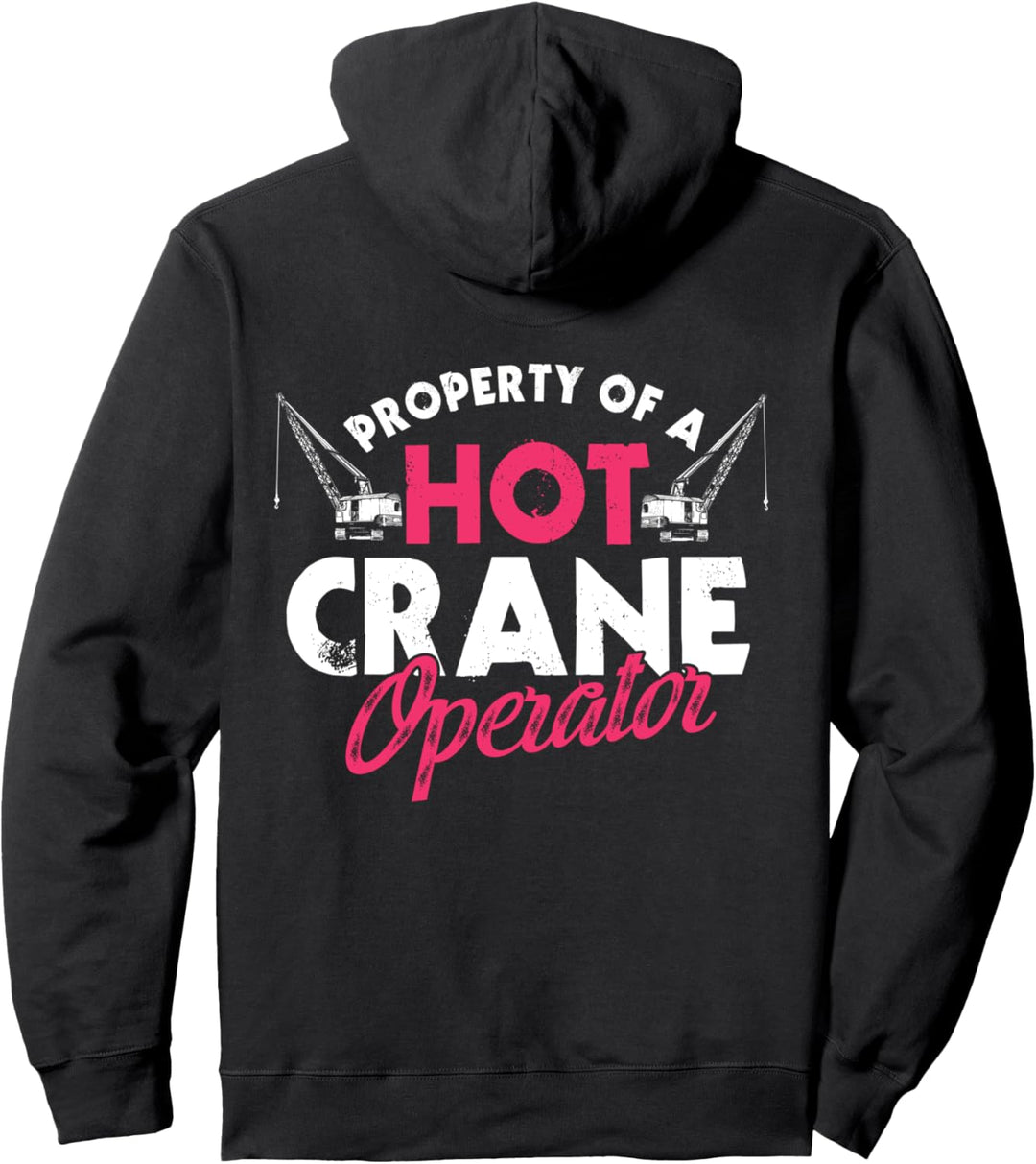 Kranführer Geschenke Design auf der Rückseite der Kleidung Pullover Hoodie