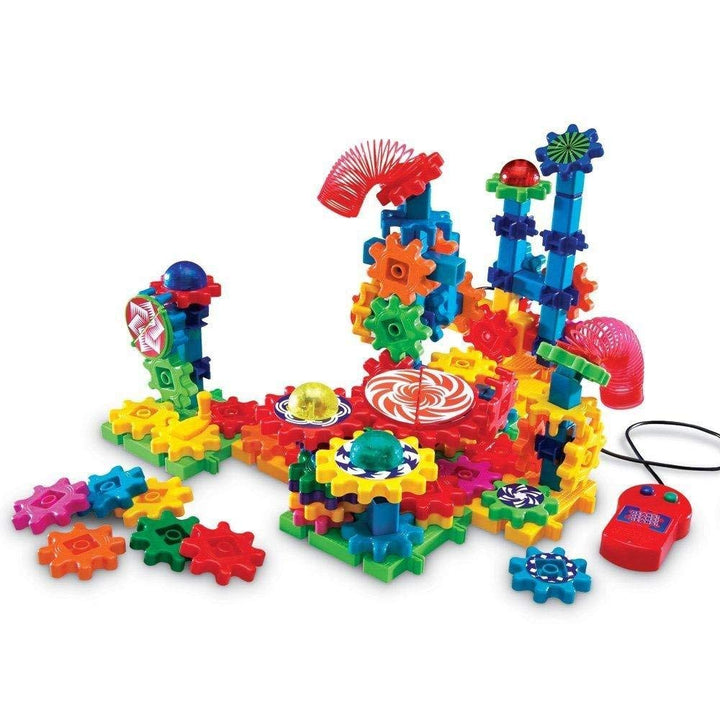 Learning Resources Gears! Gears! Gears! Motorisiertes Bauset Lichter und Action, Lichter und Action