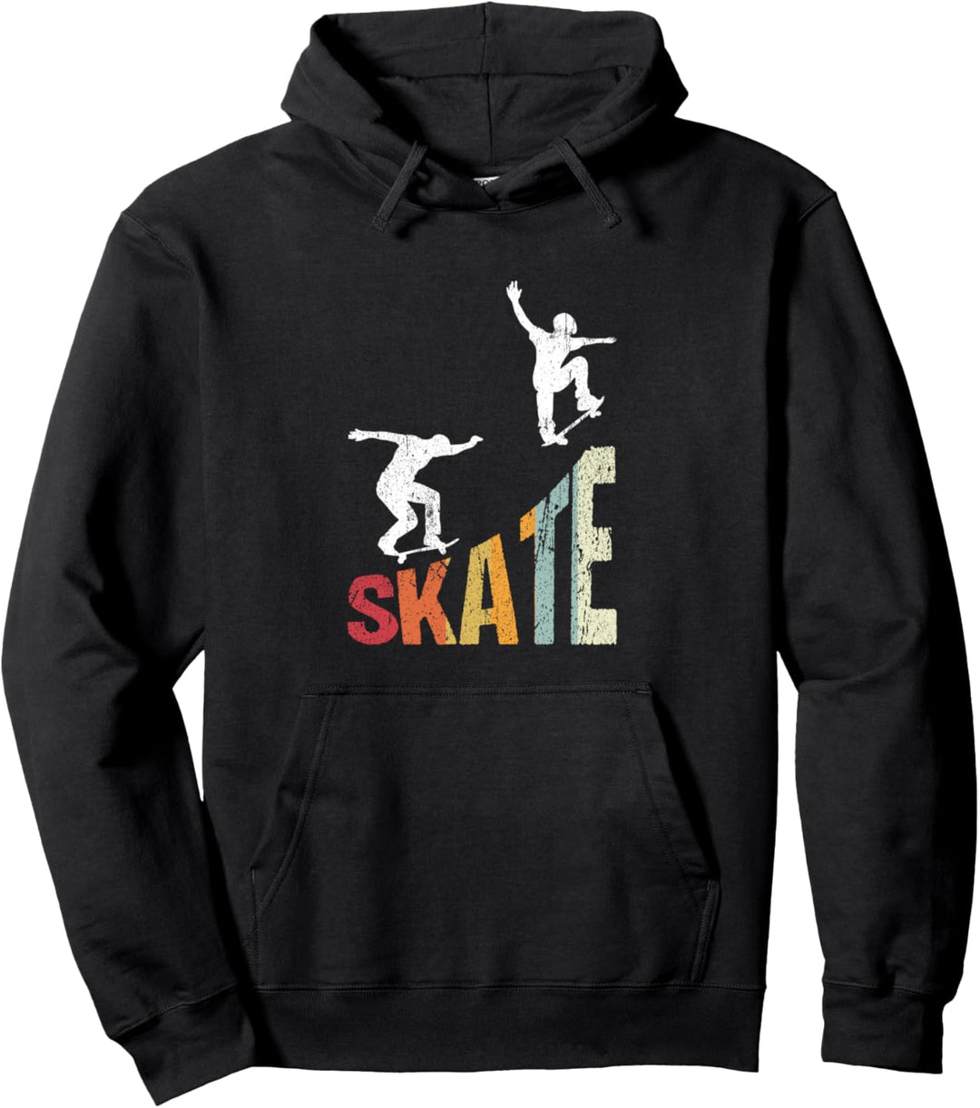Skateboard Skateboarding Skater Vintage Boarder Skatingfan Pullover Hoodie