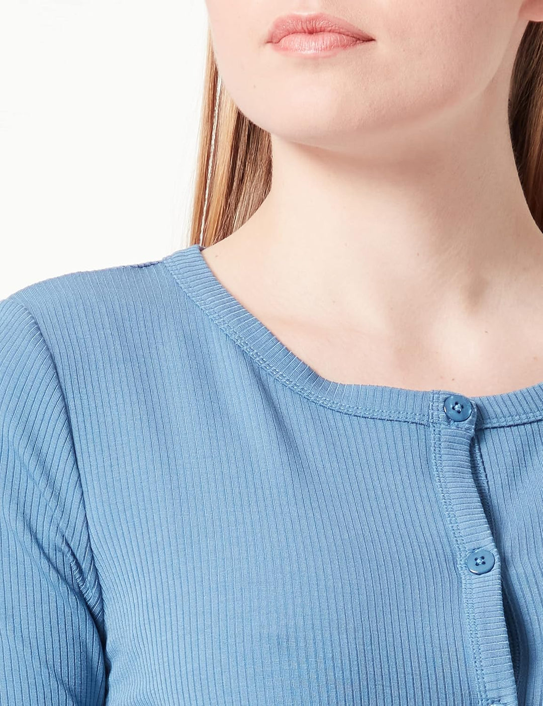 Triumph Damen Natural Spotlight Rib Cardigan Pyjamaoberteil 40 Liberty Blue, 40 Liberty Blue