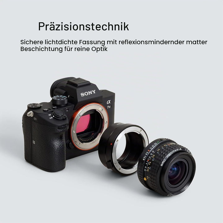 Urth Objektivadapter: Kompatibel mit Pentax K Objektiv und Sony E Kameragehäuse, Pentax K