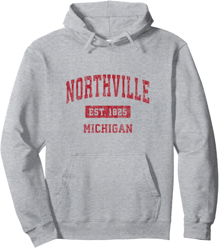 Northville Michigan MI Vintage Sports Design rot Pullover Hoodie