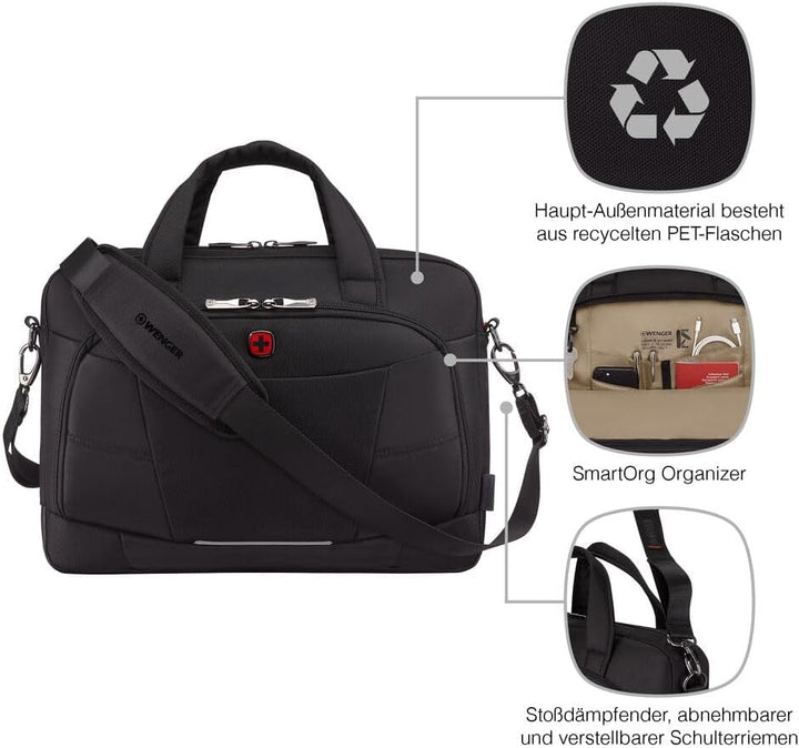 WENGER Altair Brief Laptop-Tasche, Notebook, Tabletfach, Aktentasche, Organizer, Büro Business Uni,