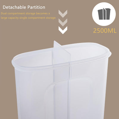 DUOHERESHUI Vorratsdosen, 2,5L Cornflakes Aufbewahrungsbox, Vorratsdosen Luftdicht, Küche Müslidosen