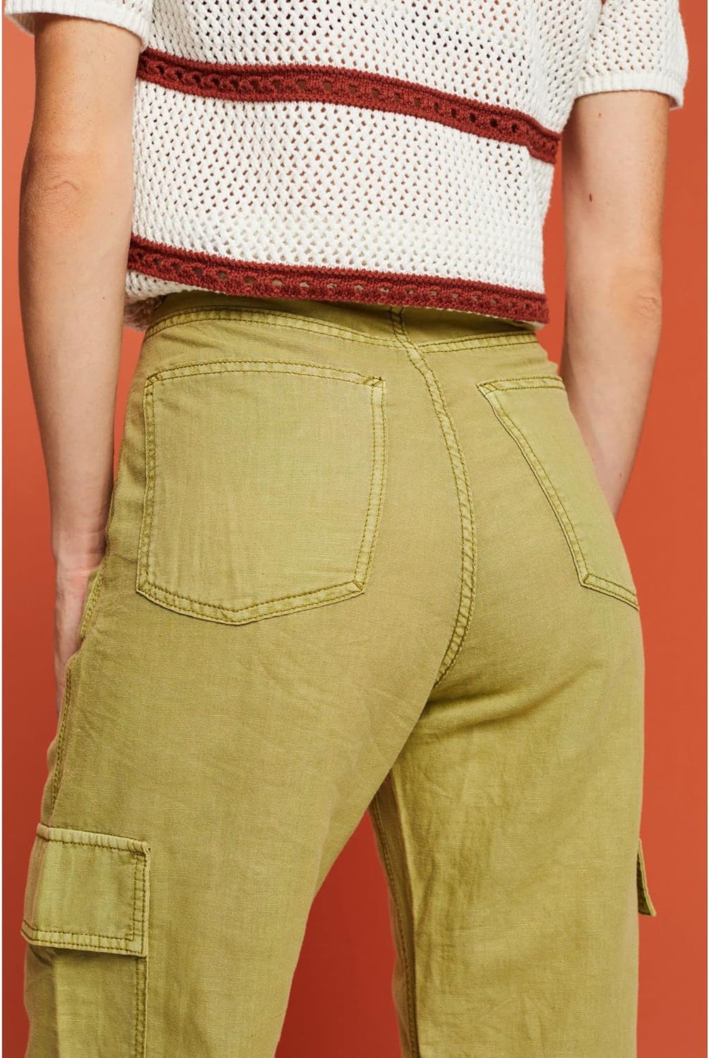 ESPRIT Damen Hose 42 325/Pistachio Green, 42 325/Pistachio Green