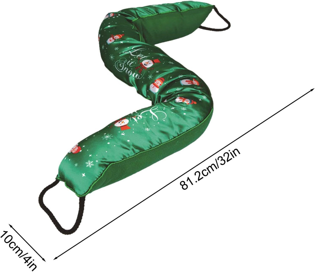 Wetterfester Geräuschblocker, Tür-Zugluftstopper | 32-Zoll-Türschutz mit Weihnachtsmotiv, Windschutz