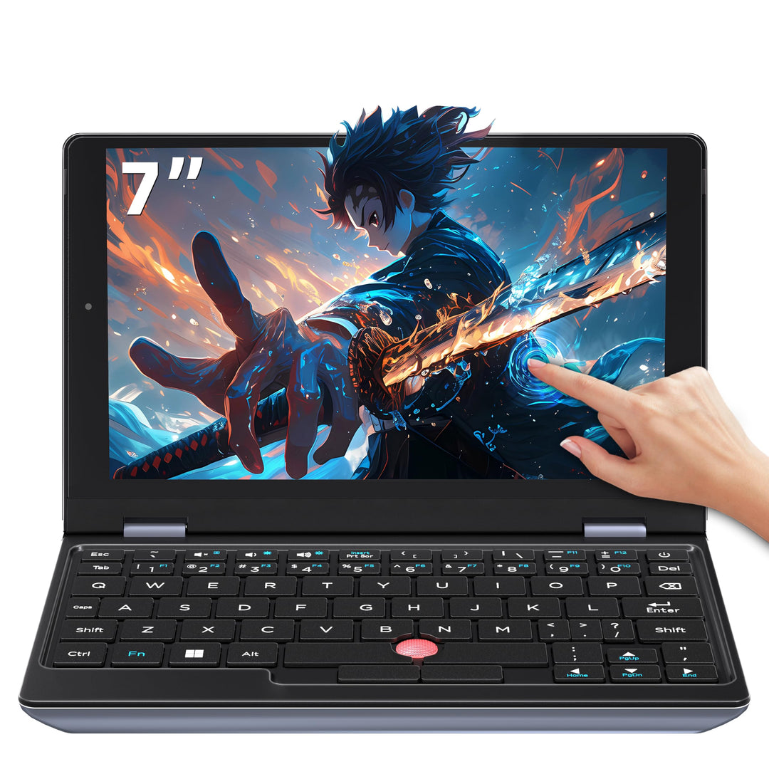 7,0-Zoll Touchscreen Laptop, Celeron N95 (bis zu 3,4 GHz), 8GB RAM DDR4, 512GBSSD, Webcam, Ganzmetal