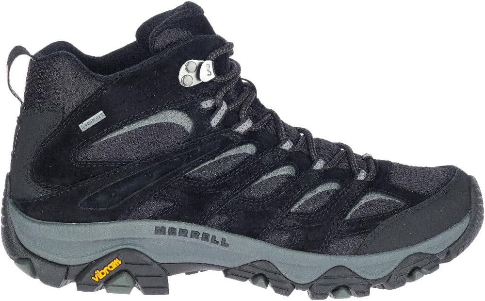 Merrell Herren Moab 3 Mid GTX Wanderstiefel 42 EU Black Grey, 42 EU Black Grey