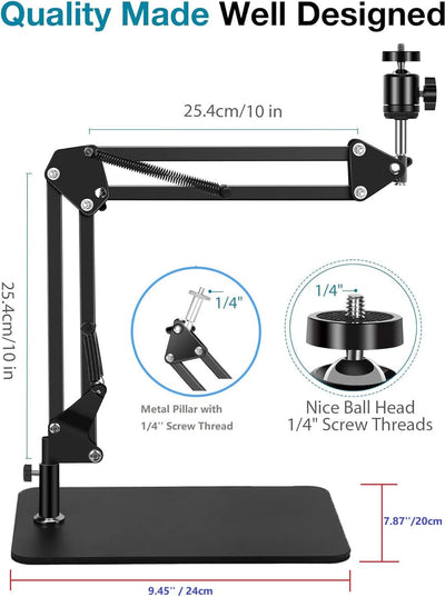 AYIZON Tisch-Webcam-Ständer, Webcam-Armhalterung für Logitech MX Brio 4K, Brio 4K, Brio 500 Webcams