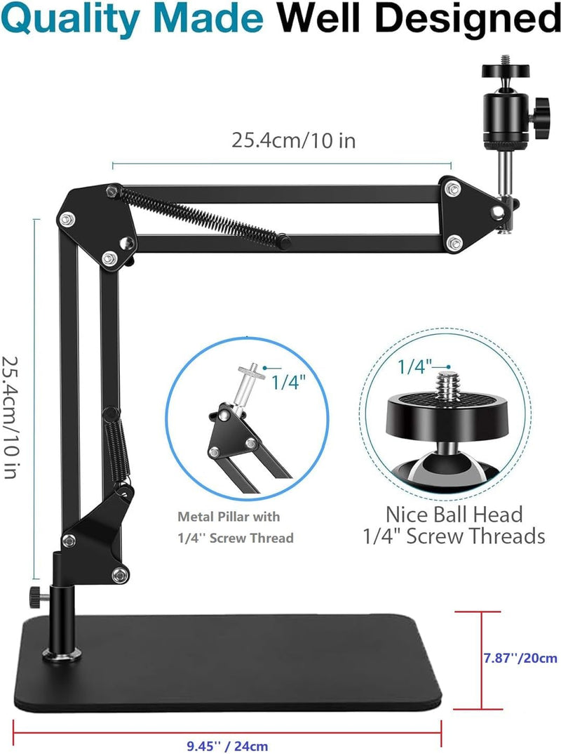 AYIZON Tisch-Webcam-Ständer, magnetische Webcam-Armhalterung für Logitech Brio 100, 300, 500, Brio 4