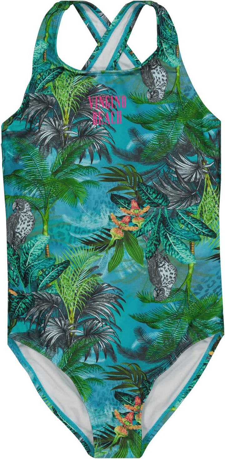 Vingino Mädchen Zorrine One Piece Swimsuit 92 Pasific Aqua, 92 Pasific Aqua