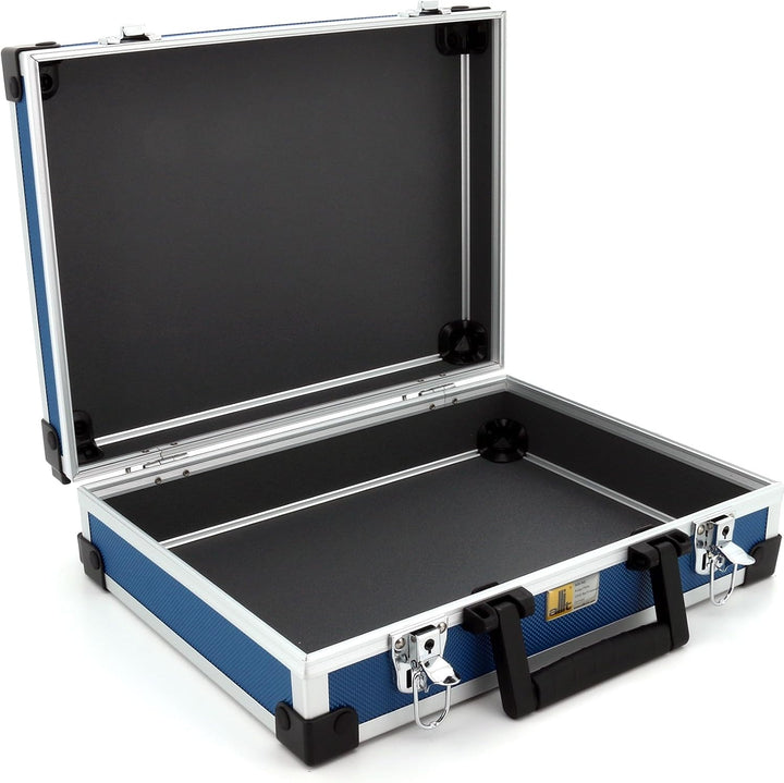 allit 424120 Utensilien-Koffer AluPlus Basic, Gr”áe: L, blau, Nutz: 33x24,5x9 cm/aussen: 34,5x28,5x1