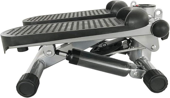 Stepper für Zuhause, Up-Down Swing Stepper mit Power Ropes, Stepper Hometrainer mit LCD Display, Tra