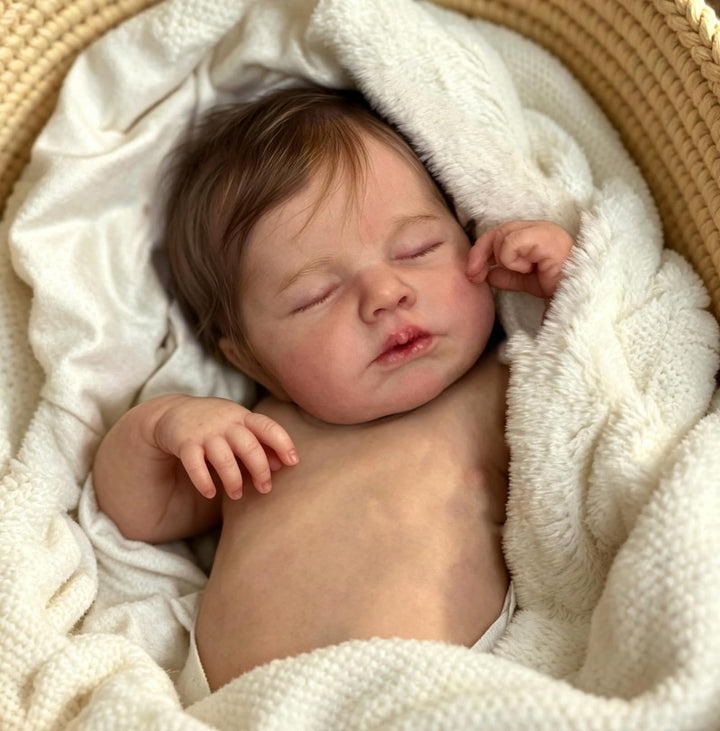 Zero pam Reborn Baby Vollsilikon Lebensecht, Silikon Baby Mädchen-48CM Lebensechte Babypuppen Wie Ec