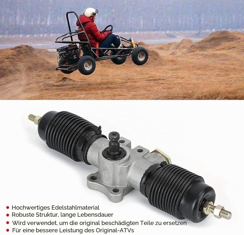 Lenkgetriebewelle, Edelstahl Servolenkgetriebe Stabilisator Brace Kit Fit für DIY China ATV UTV Fahr