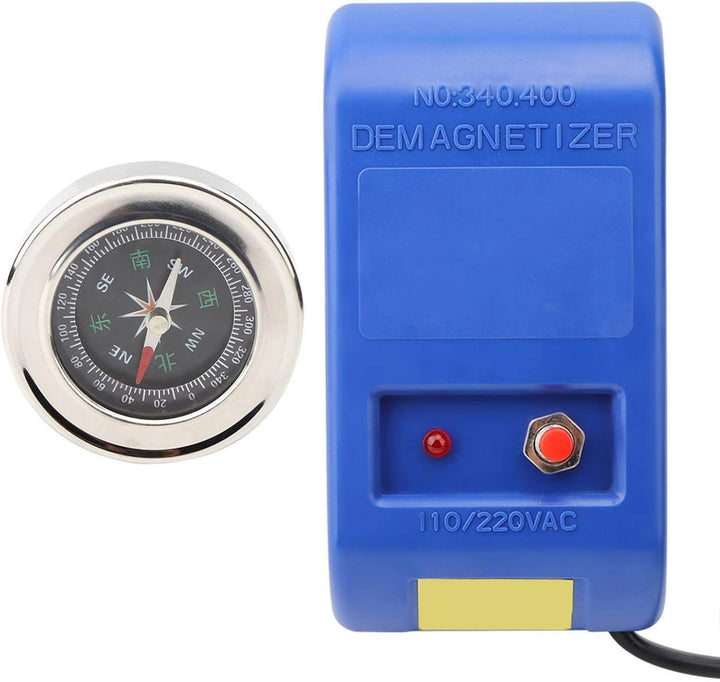 Jeanoko Entmagnetisierer Elektrische Entmagnetisierungswerkzeuge mit Entmagnetisierer, Set Kompass f