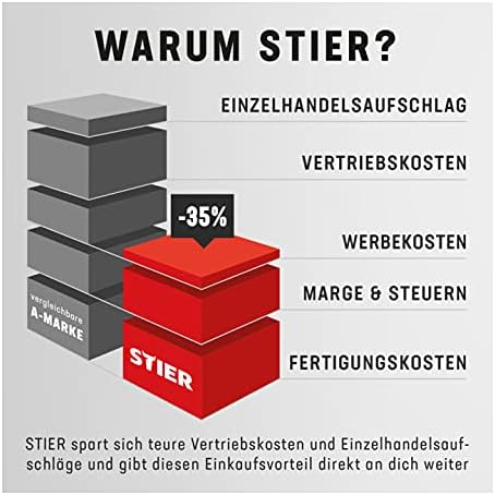 STIER Werkzeugkasten leer, sehr robust und wiederstandsfähig, aus hochwertigem Stahlblech, 600x190x2