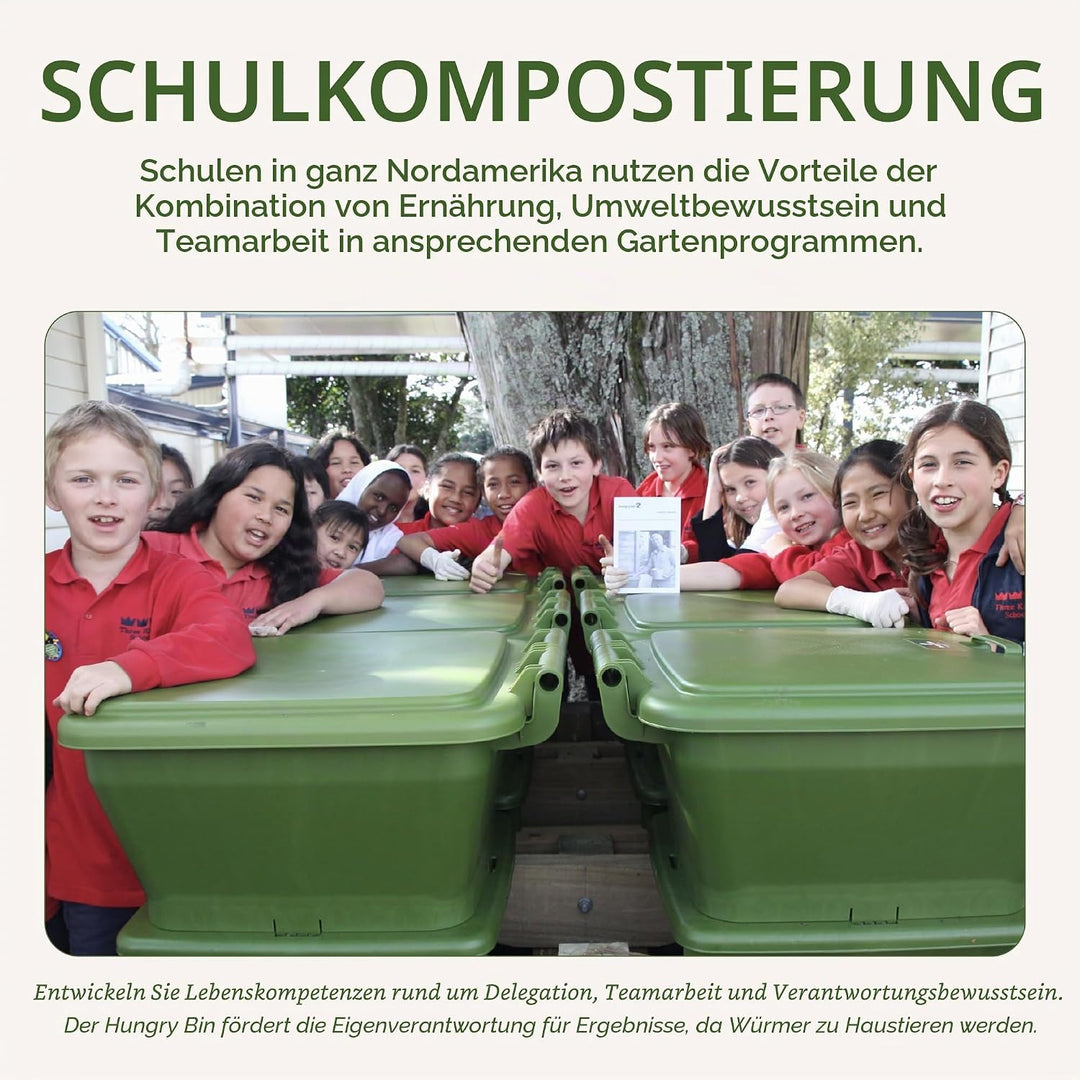 Hungry Bin Wurmkomposter für reichhaltige Vermicompost