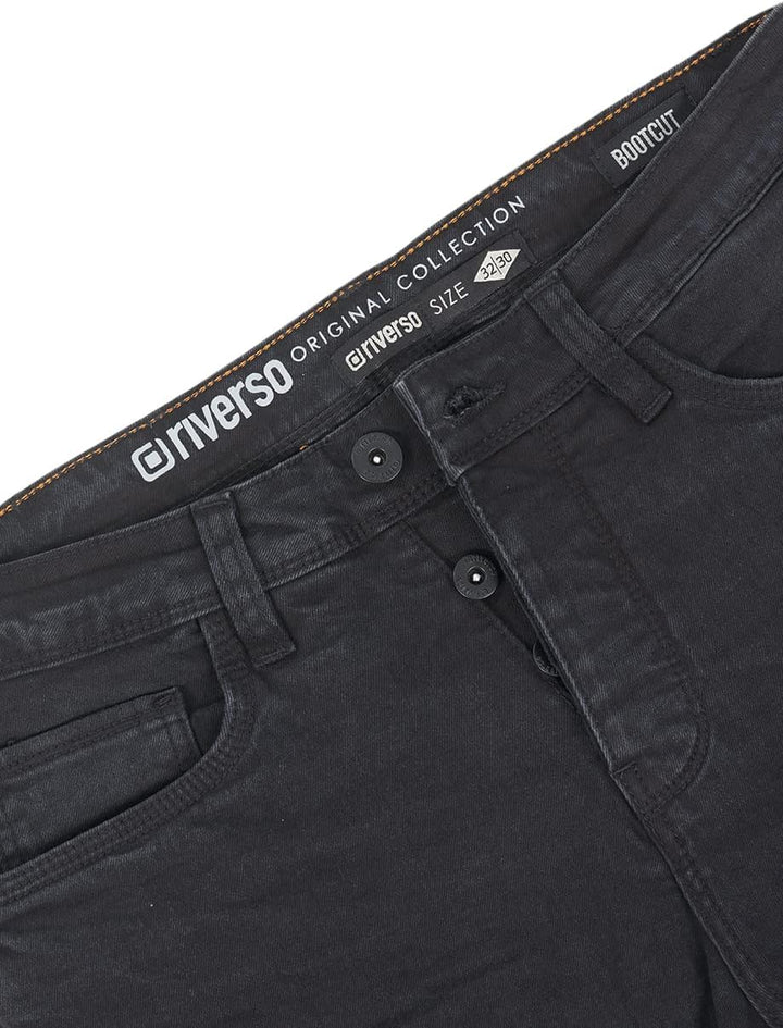 riverso Jeans Herren Stretch Bootcut RIVFalko Jeanshose Hose Denim Schwarz Blau Grau 29 30 31 32 33