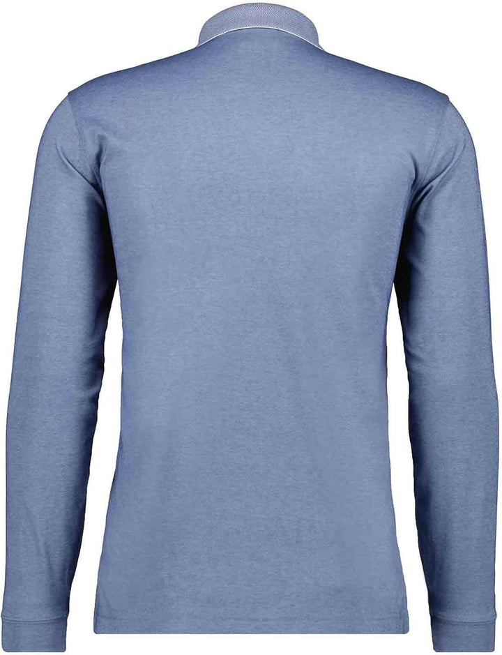 RAGMAN Herren Softknit-Poloshirt Langarm mit Zip S Taube-073, S Taube-073