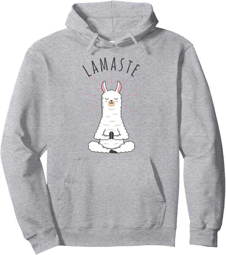 Llamaste | Kawaii Lama | Yoga Namaste Pullover Hoodie