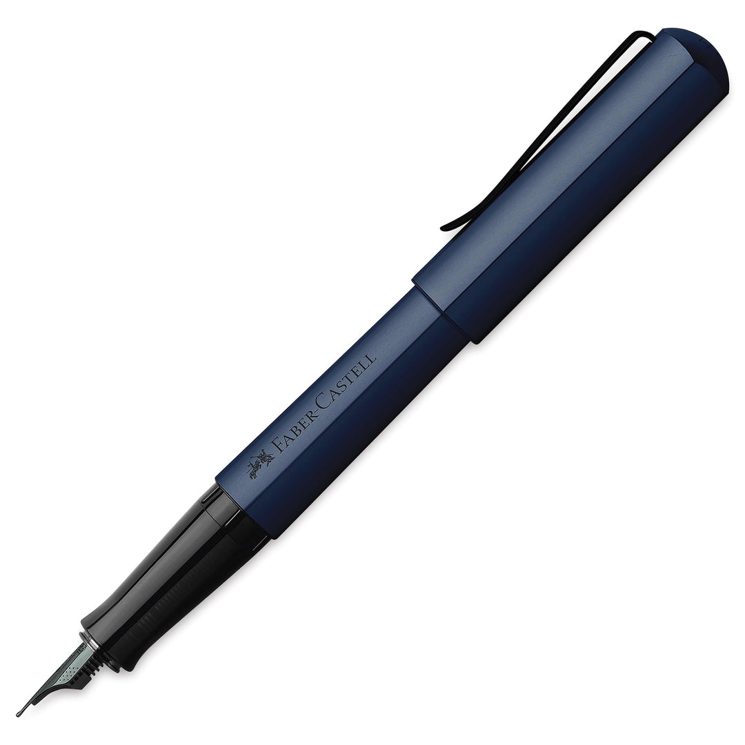 Faber-Castell 150543 - Füller Hexo, Federbreite B, blau, 1 Stück Füller Hexo B Blau, Füller Hexo B B