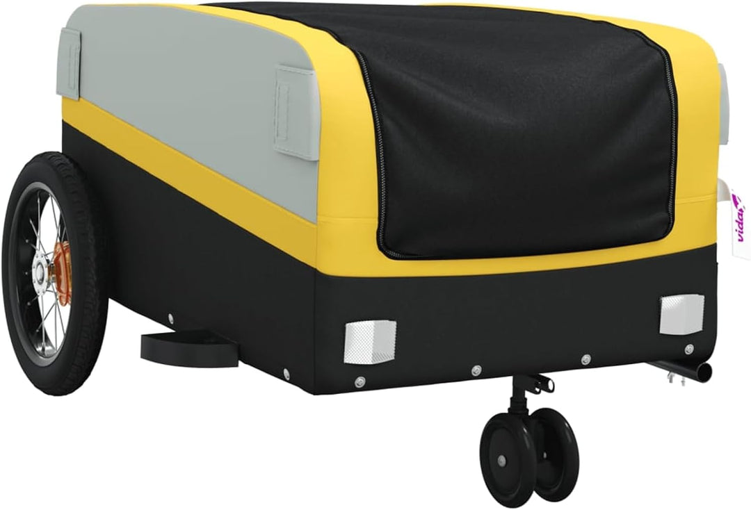 Fahrradanhänger 30kg Eisen Orange | Robustes Eisen, 30kg Zuladung, stabil Gelb, Gelb